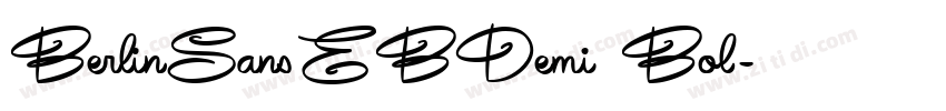 BerlinSansEBDemi Bol字体转换